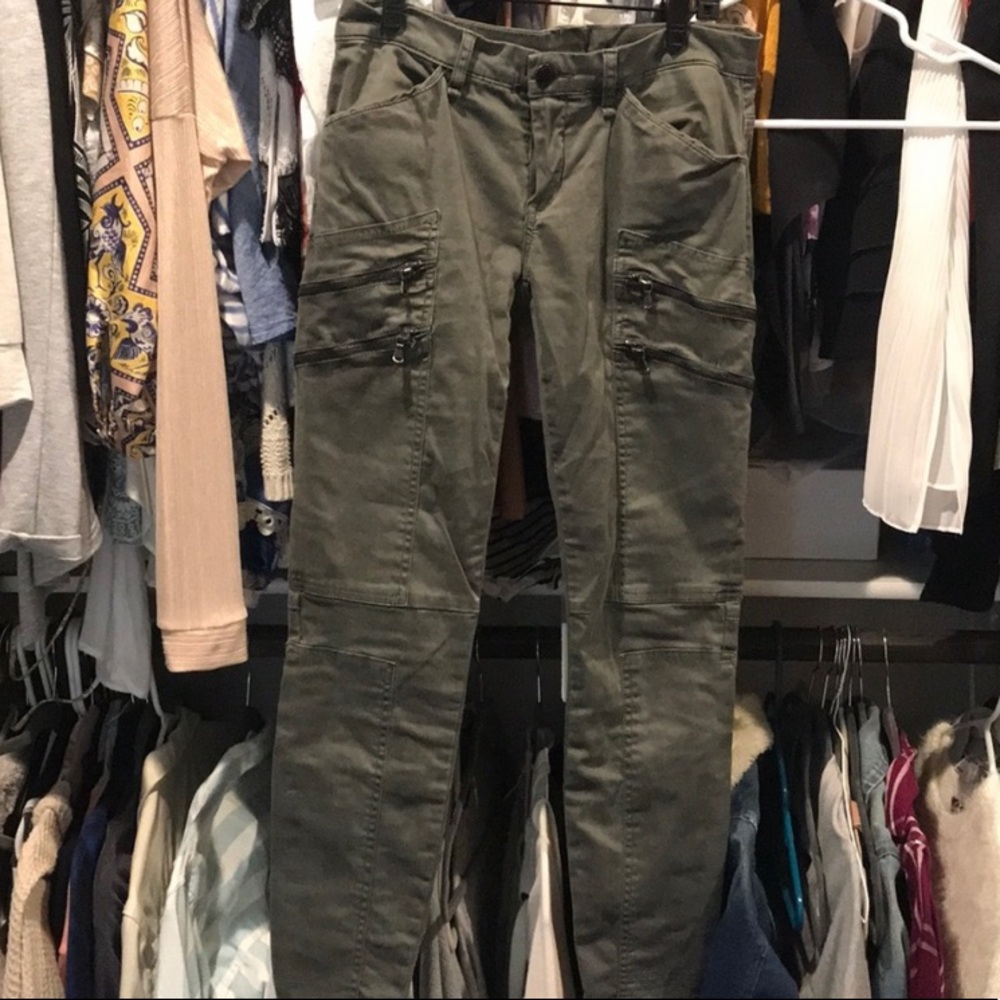 Blank NYC moto green pants